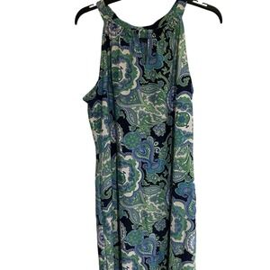 Jude Connally Floral Print Sleeveless Dress Women's Large GUC